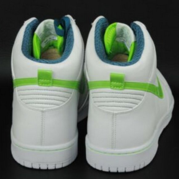 Nike Dunk High Premium Mens Shoes White Electric - Picture 8 of 13